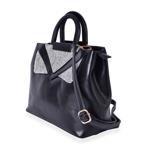 Limited Stock Manhattan Collection City Tote with Adjustable and Removable Shoulder Strap (Size 31X24X13 Cm)