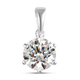 Lustro Stella Sterling Silver Pendant Made with Finest CZ 3.38 Ct.