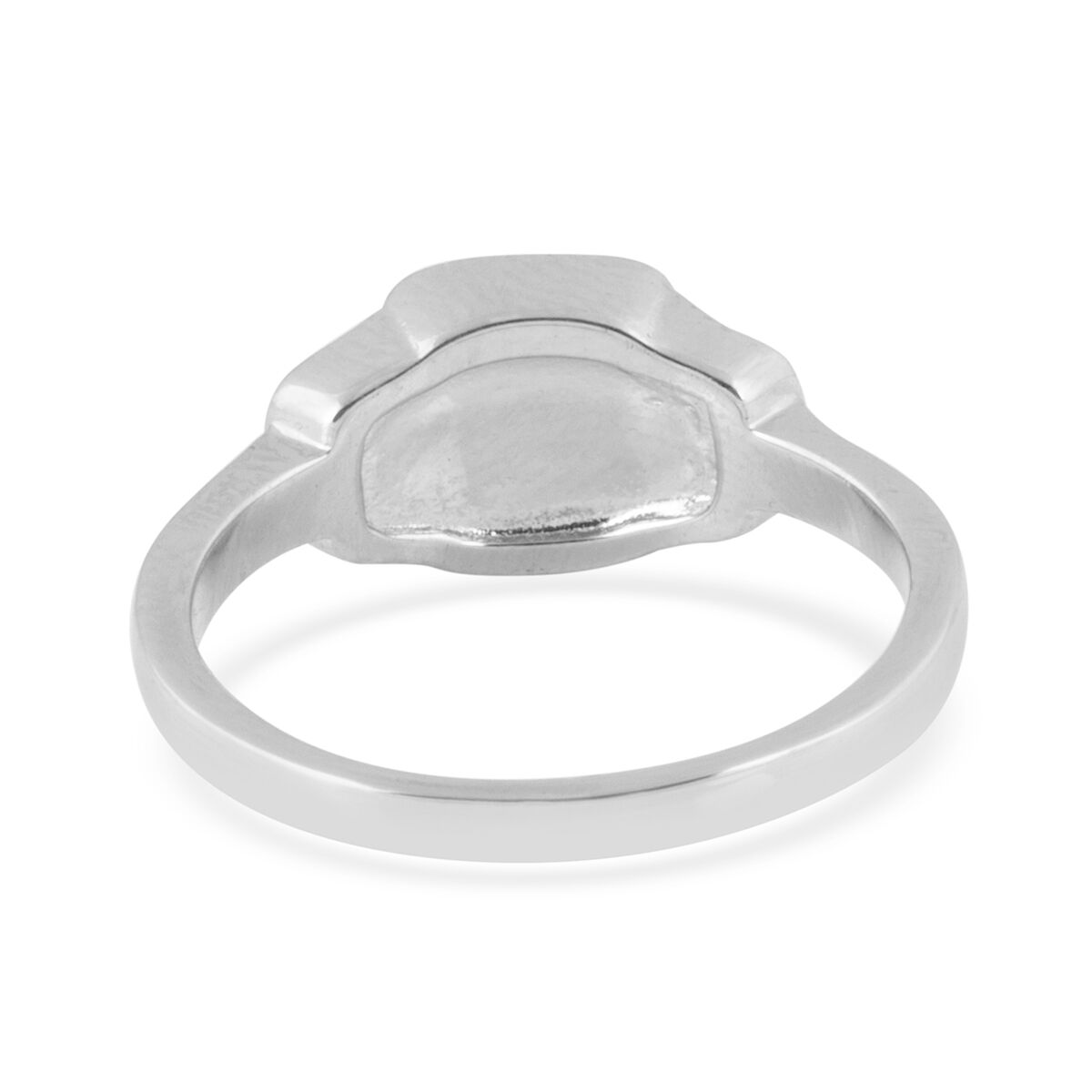 New Concept - Simulated Ocean Blue Opal Ring in Sterling Silver.