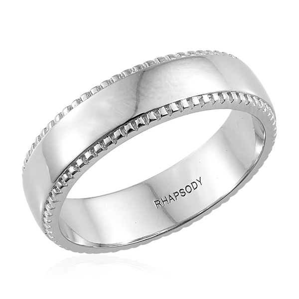 Milgrain 4mm Comfort Fit Wedding Ring in 950 Platinum 7.51 gms