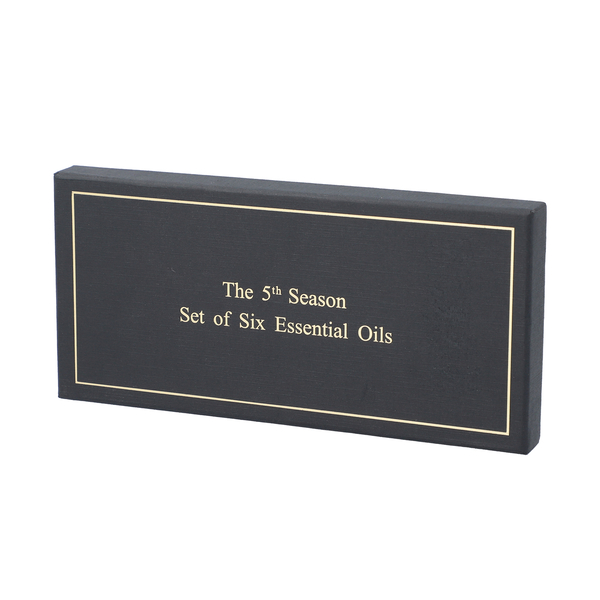 The 5th Season - Set of 6 Fragrance Oils Energising Set (Fragrance: Eucalyptus, Mint,  Rosemary, Lemongrass, Cinnamon and  Green Tea)- 10ml each