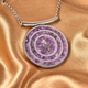 Amethyst Necklace (Size - 20) in Stainless Steel 12.65 Ct.