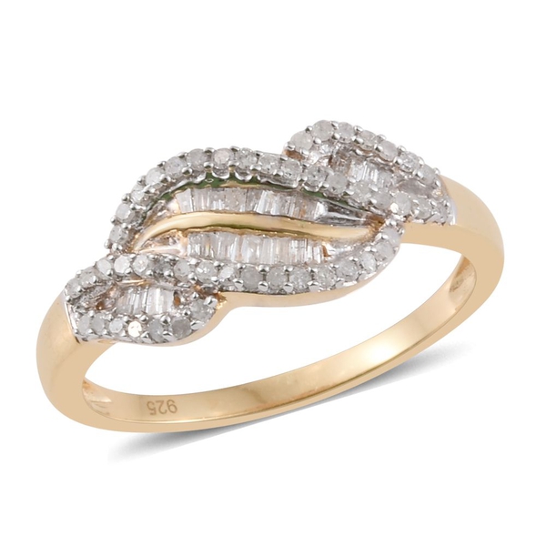 Signature Collection - Limited Edition - Diamond (Bgt) (G-H) Ring in 14K Gold Overlay Sterling Silve