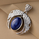 Lapis Lazuli Pendant in Platinum Overlay Sterling Silver 11.67 Ct, Silver Wt. 6.24 Gms