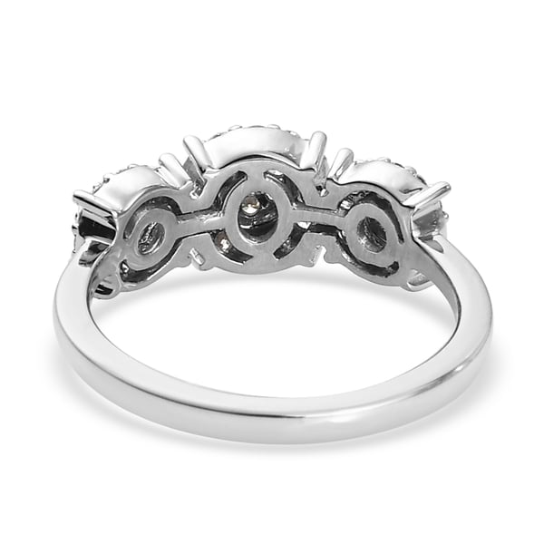 RHAPSODY 950 Platinum Diamond Cluster Ring 0.50 Ct.