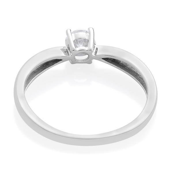 9K White Gold 0.33 Carat SGL Cerfified Diamond I3/G-H Solitaire Ring