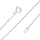 Sterling Silver Ball Bead Chain (Size 30) With Spring Ring Clasp, Silver wt 5.30 Gms