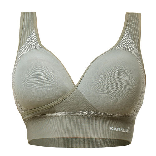 SANKOM SWITZERLAND Bamboo Bra For Back Support Grey M3098042 TJC