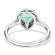 950 Platinum  AAAA  Colombian Emerald  White Diamond SI Ring 1.70 ct,  Platinum Wt. 5.31 Gms  1.700  Ct.
