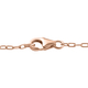 Diamond Heart Necklace (Size - 20) in Rose Gold Overlay Sterling Silver