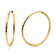 One Time Close Out Deal- Italian Made - 9K Yellow Gold Hoop Earrings