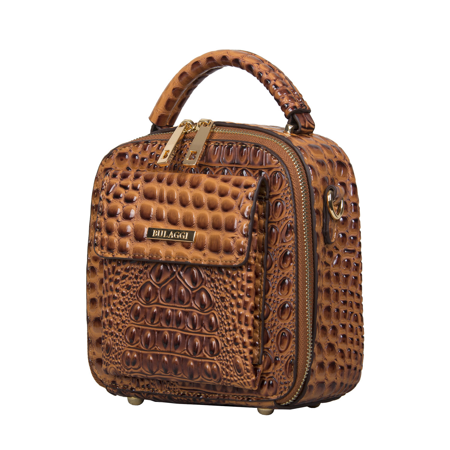 Bulaggi Collection - Bells Cute Crossbody Bag with Zipper Closure (Size 19x19x9cm) - Rust