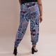 TAMSY One Size Collection Bohemian Pattern Trousers (Size:M/L,10-16) - Blue and Multi