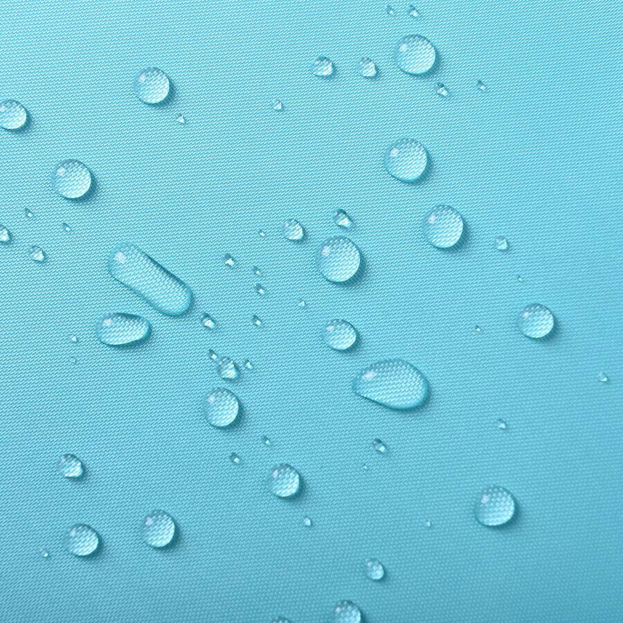 Turquoise Colour Waterproof Shower Curtain with 12 Hooks (180x180cm)