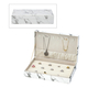 Stylish and Portable Marble Pattern Jewellery Box (Size 29x18.5x5.5Cm) - White