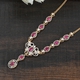 Ruby and Natural Cambodian Zircon Necklace (Size 18) in 14K Gold Overlay Sterling Silver 3.27 Ct, Silver wt 11.24 Gms