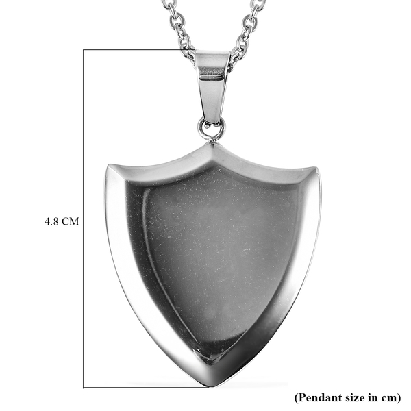 Engraved Pendant with Chain (Size 24) in Stainless Steel