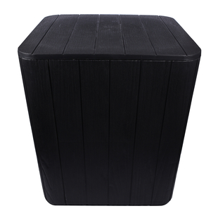 43L Durable UV Protected and Weather Resistance Storage Table (Size  39x39x42 Cm) - Black