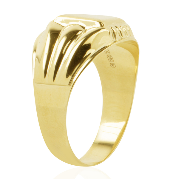 Istanbul Treasure Collection- 9K Yellow Gold Signet Ring Gold Weight 3.20 Grams