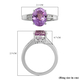 RHAPSODY 950 Platinum AAAA Martha Rocha Kunzite and Diamond (VS/E-F) Ring 3.64 Ct, Platinum Wt. 4.95 Gms.