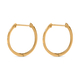 Diamond (Rnd) Hoop Earrings (with Clasp) in 14K Gold Overlay Sterling Silver