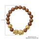 Gold Sandstone Stretchable Bracelet (Size-6.5 - 7) in Yellow Tone