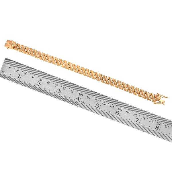 ION Plated 18K Yellow Gold Bond Bracelet (Size 7.5)