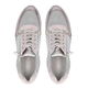 Caprice Metallic Leather Trainer in Pink (Size 6.5)