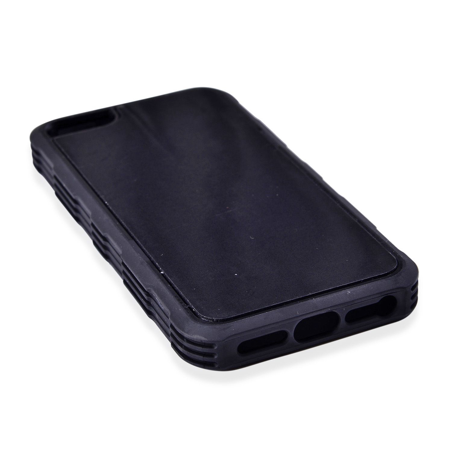 Antigravity iPHONE 5S Phone Cover Black with Logo Hole and Toughened Membrane (Size 10x6 Cm)