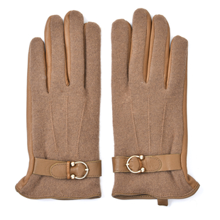 Genuine leather gloves - Black