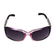 Full-Rim Sunglasses with Polycarbonate Frame Lens - Purple & Silver