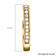 Diamond Heart Hoop Earrings in Vermeil Yellow Gold Overlay Sterling Silver 0.15 Ct.