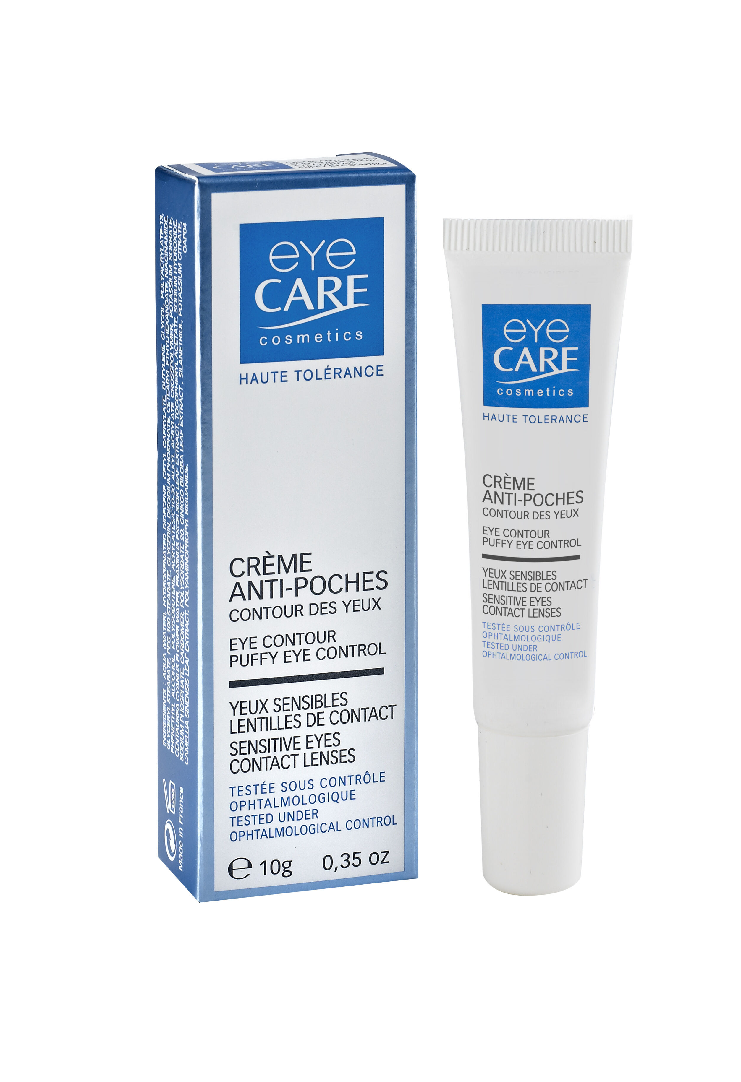 Eyecare cosmetics- Clear conditioning lash serum, Eye contour anti-wrinkle cream, Puffy Eye control eye cream