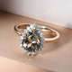 9K Yellow Gold Turkizite and Diamond Ring 2.19 Ct.