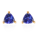Tanzanite Earrings (with Push Back) in 14K Gold Overlay Sterling Silver