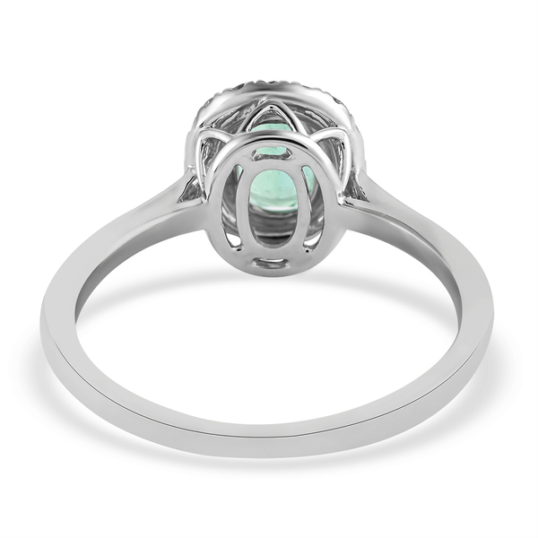 RHAPSODY 950 AGI Certified Platinum AAAA Boyaca Colombian Emerald and Diamond (VS/E-F) Ring 1.40 Ct, Platinum Wt. 5.04 Gms