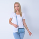 LOCK SOUL RFID Crossbody Bag with ( Size 30x22x13 Cm) and 4000mah 2 in 1 Wireless Power Bank - Blue & Black
