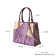 Snakeskin Pattern Tote Bag with Handle Drop and Zipper Closure (Size 30x13x26Cm) - Purple