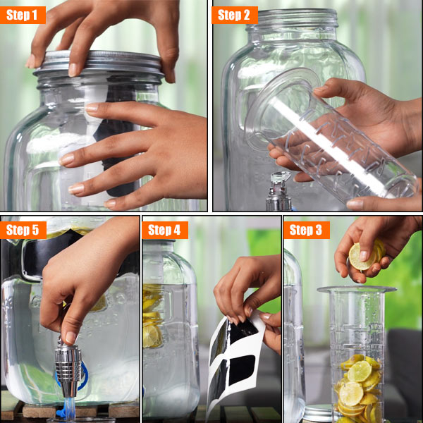 Glass Water Dispenser (Capacity 5 Liters)