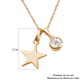 Diamond 2 Piece Pendant with Chain (Size 20) with Lobster Clasp in 14K Gold Overlay Sterling Silver