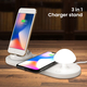 New Arrival- Multi 3 in 1 USB Charger with Wireless Charging Dock Station and Mushroom Light (Size 2