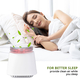 Homesmart 2 in 1 Air Purifier & Humidifier with Colour Changing Night Light (Size 15x13 Cm)