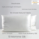 100% Mulberry Both Side Silk Pillowcase (Size:50x75cm) - Ivory