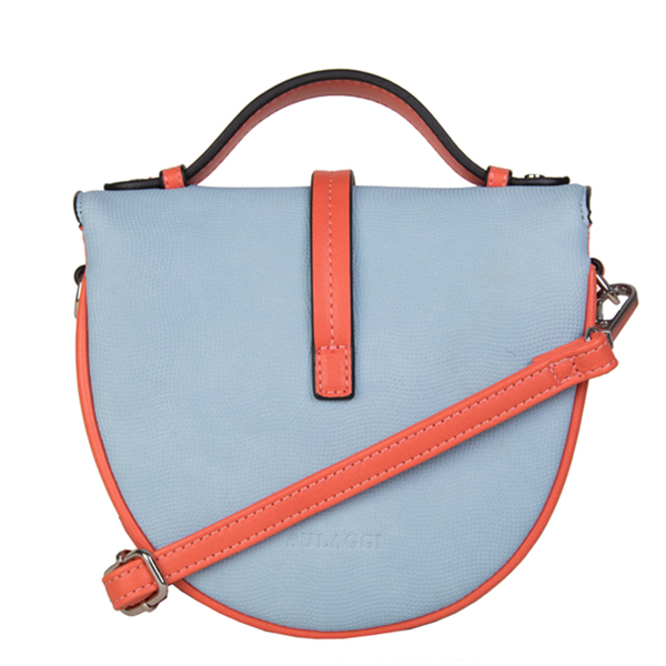 Bulaggi Collection - Babs Crossbody Bag with Adjustable Shoulder Strap in Light Blue (Size 17x18x4Cm)