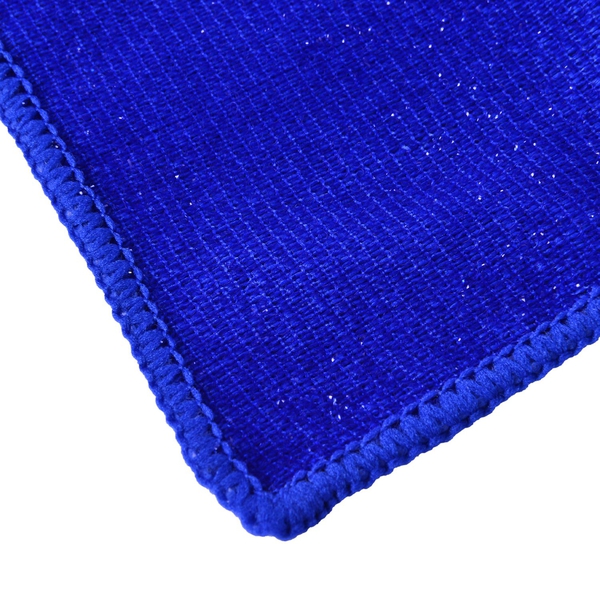 Set of 20 - Dark Blue and Red Colour Double Sided, Multifunctional Microfibre Towel (Size 24x24 Cm)