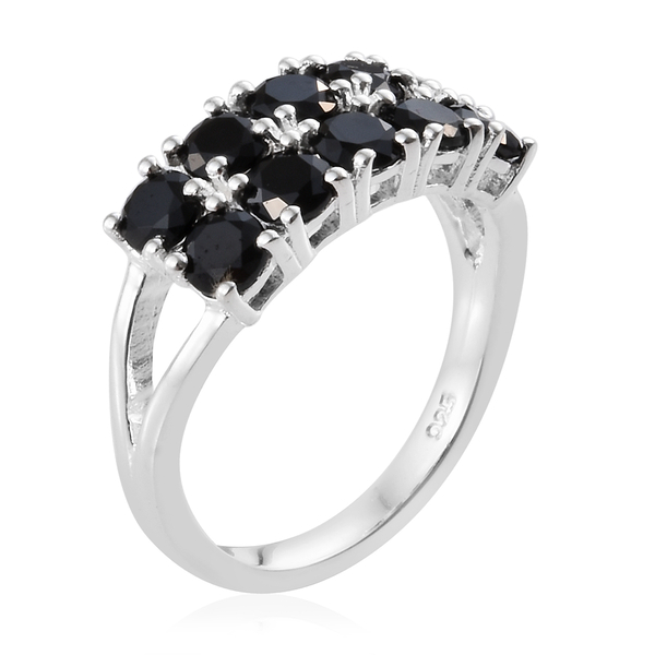 Boi Ploi Black Spinel (Rnd) Ring in Sterling Silver 2.250 Ct.