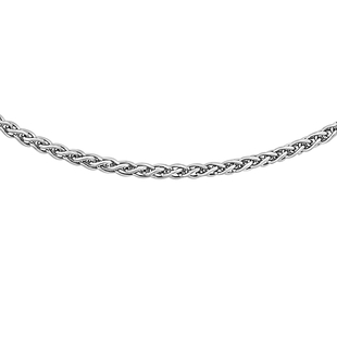 RHAPSODY 950 Platinum Spiga Chain (Size - 16) with Spring Ring Clasp