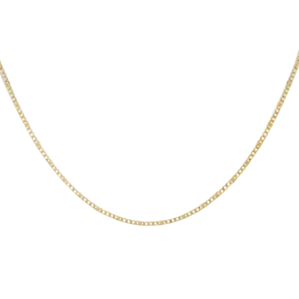 Hatton Garden Close Out Deal- 9K Yellow Gold Curb Chain (Size - 20) with Lobster Clasp, Gold Wt. 4.00 Gms