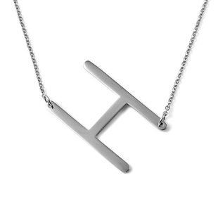 Inital H Necklace (Size - 20) in Stainless Steel