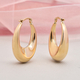 9K Yellow Gold Creole Hoop Earrings (With Clasp)